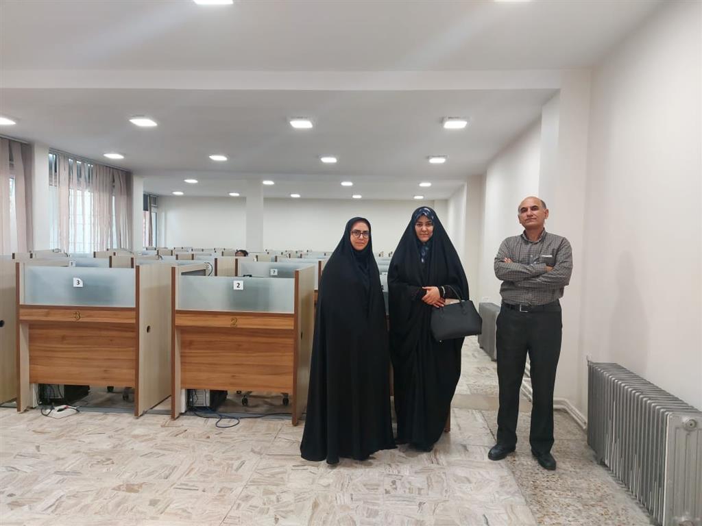 بازدید معاون محترم آموزشی دانشگاه از جلسه آزمون بین المللی زبان روسی